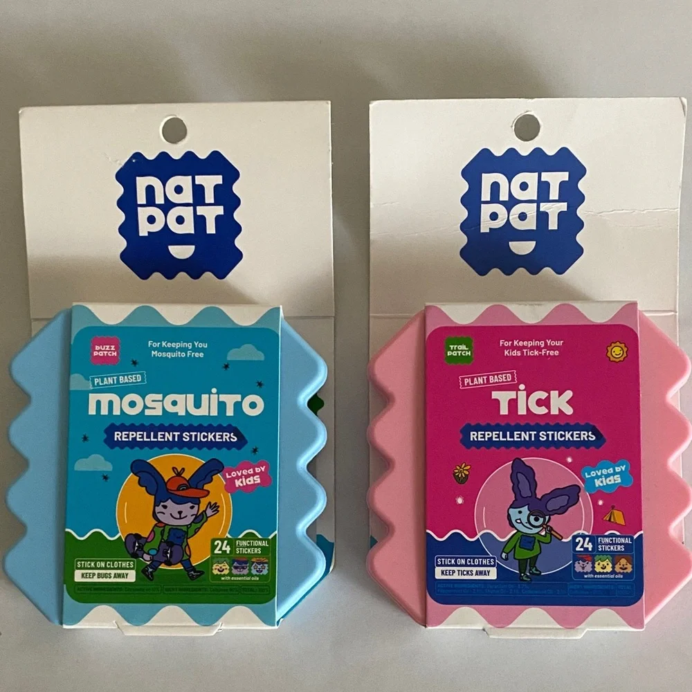 Natpat Mosquito and Tick Repellent Stickers for kids all natural essential oils